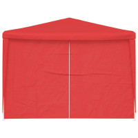 Produktbild för Partytält 900 x 300 x 255 cm Röd PE och stål
