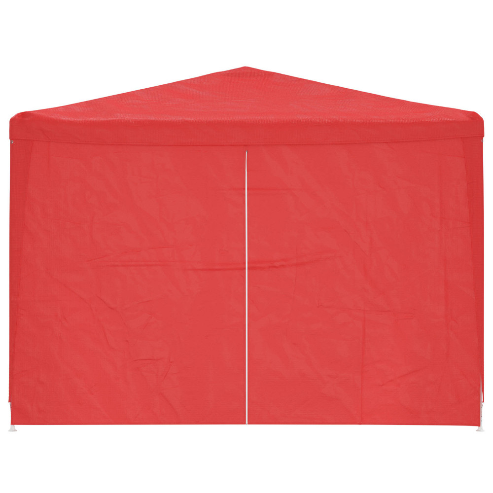 Produktbild för Partytält 1200 x 300 x 255 cm Röd PE och stål