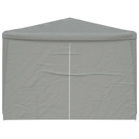 Produktbild för Partytält 1200 x 300 x 255 cm Ljusgrå PE och stål