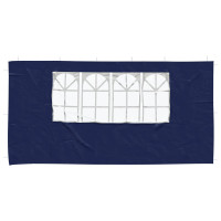 Produktbild för Partytältvägg 2 pcs 400 x 195 cm Blå PE och stål