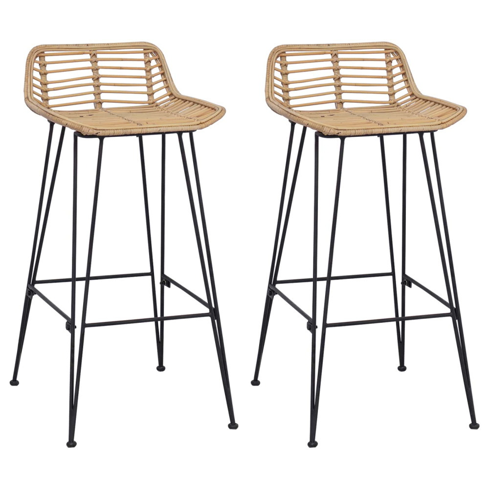 Produktbild för Barstol 44 x 46 x 91 cm Rörjärn Dia, 10mm
