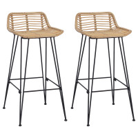 Produktbild för Barstol 44 x 46 x 91 cm Rörjärn Dia, 10mm