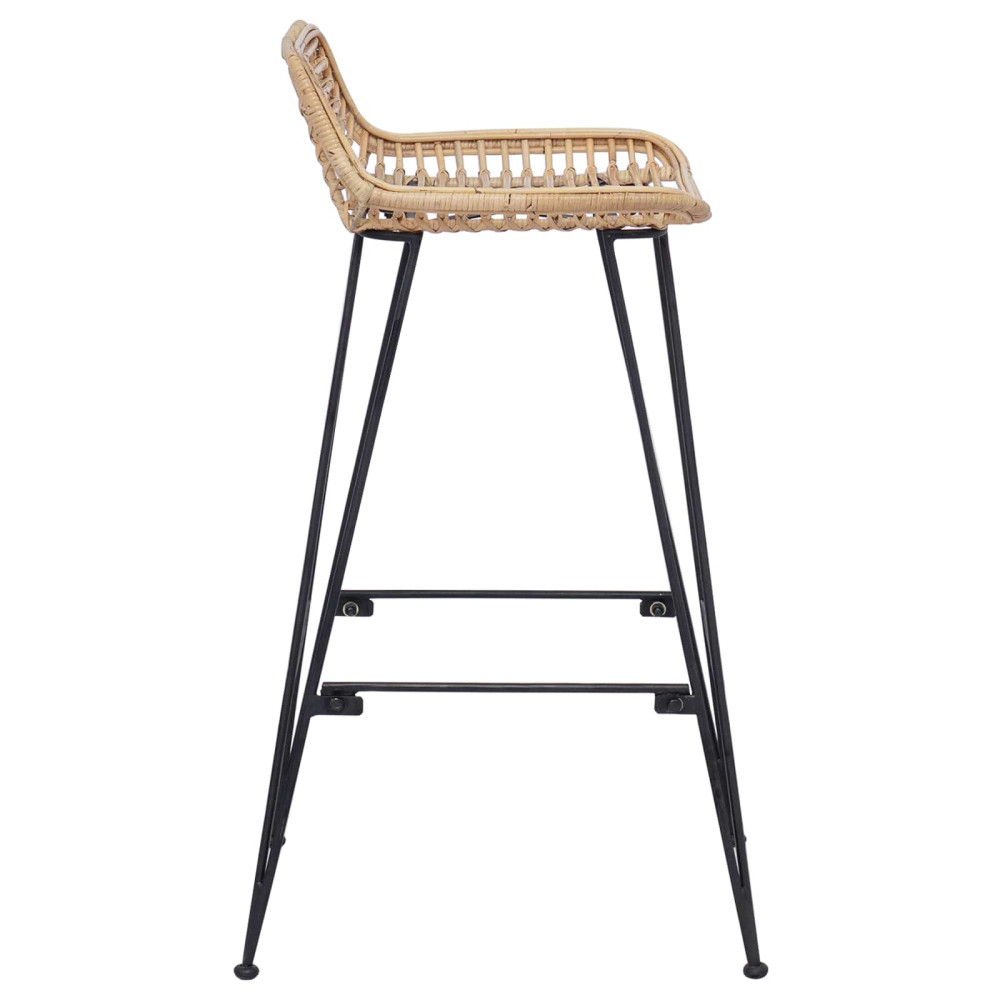 Produktbild för Barstol 44 x 46 x 91 cm Rörjärn Dia, 10mm