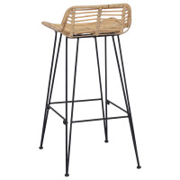Produktbild för Barstol 44 x 46 x 91 cm Rörjärn Dia, 10mm