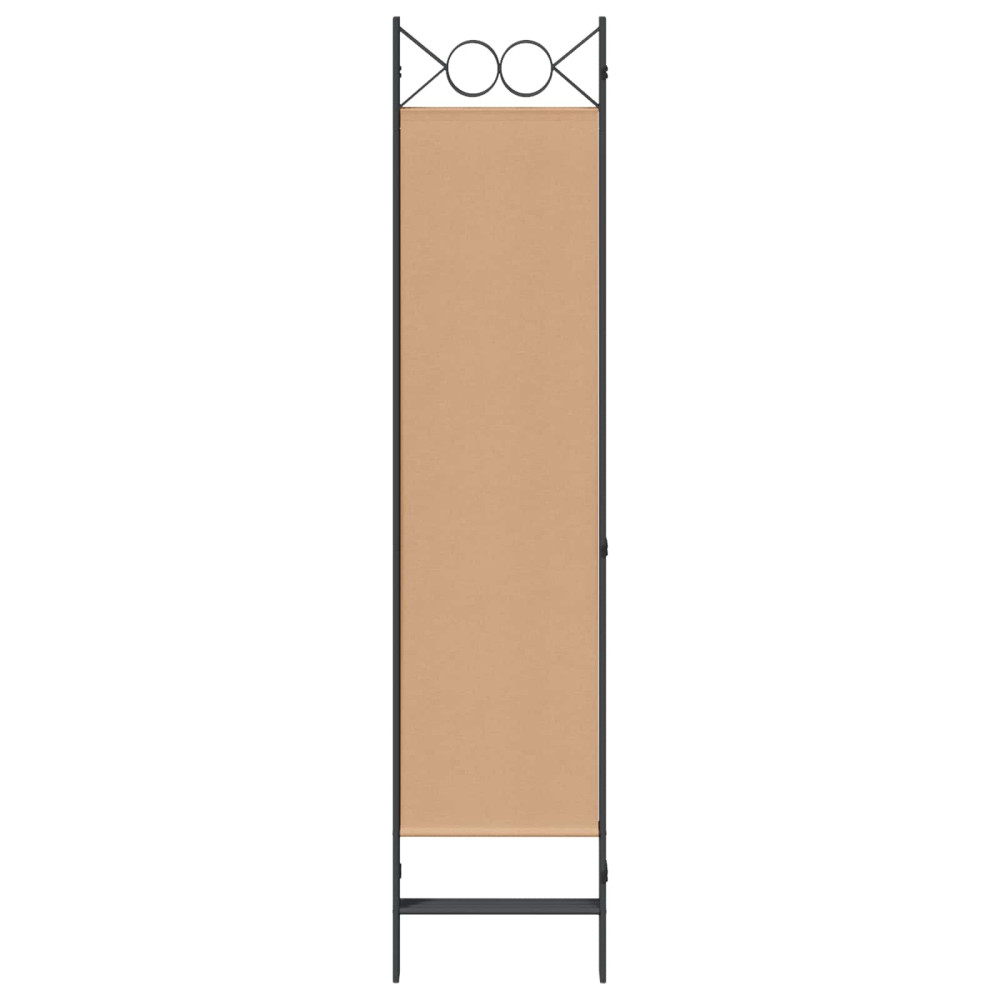 Produktbild för 4-panelig rumsavskiljare Beige 160 x 180 cm Tyg