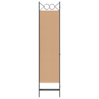 Produktbild för 4-panelig rumsavskiljare Beige 160 x 180 cm Tyg