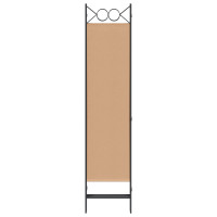 Produktbild för 5-panel rumsavskiljare Beige 200 x 180 cm Tyg