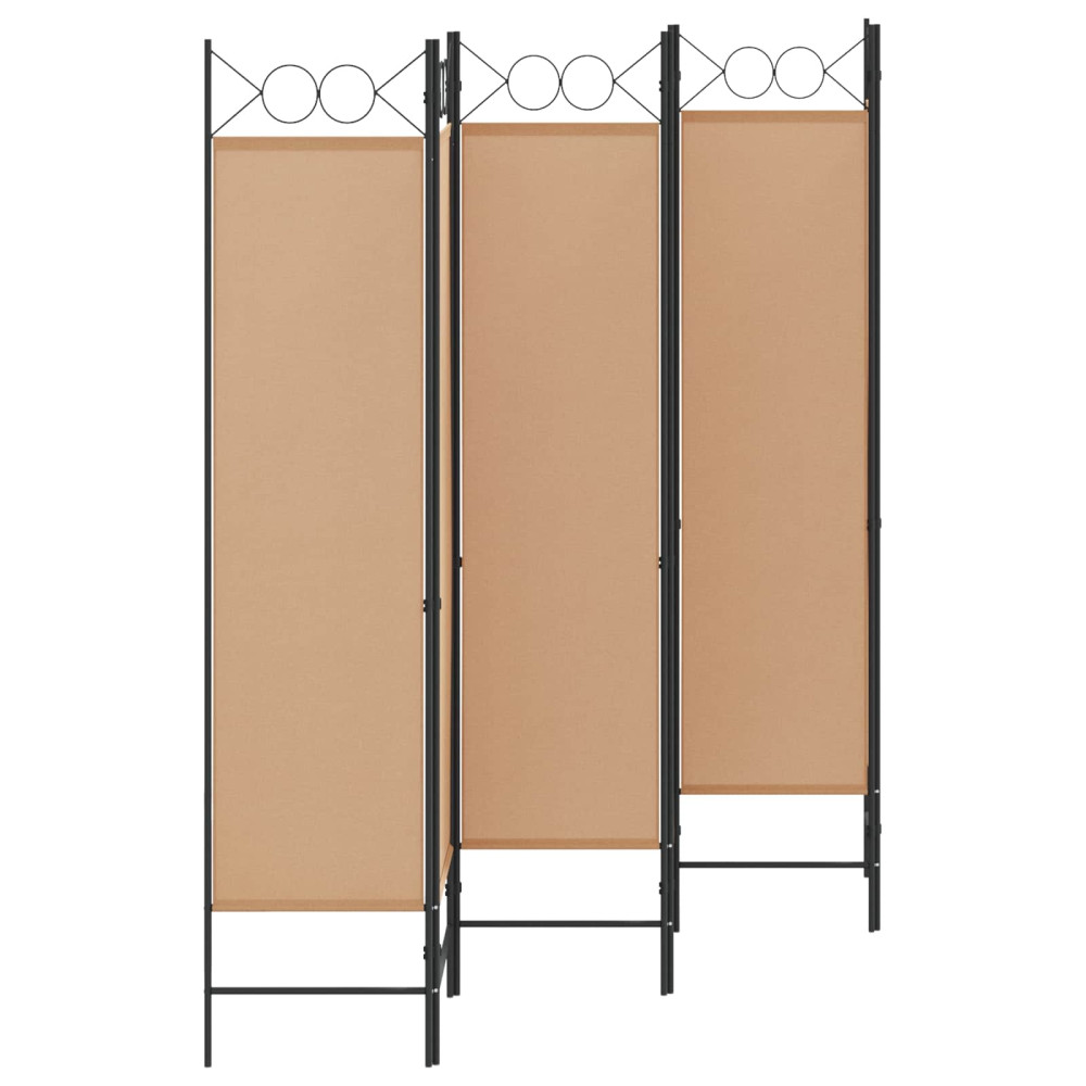 Produktbild för 6-panelers rumsavdelare Beige 240 x 180 cm Tyg