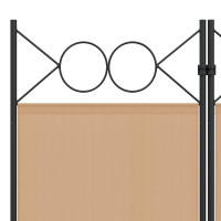 Produktbild för 6-panelers rumsavdelare Beige 240 x 180 cm Tyg