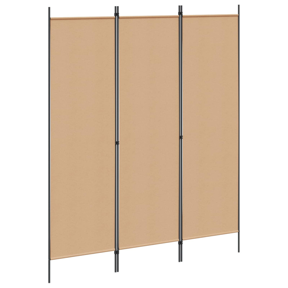 Produktbild för 3-panelers rumskärm Beige 150 x 180 cm Tyg