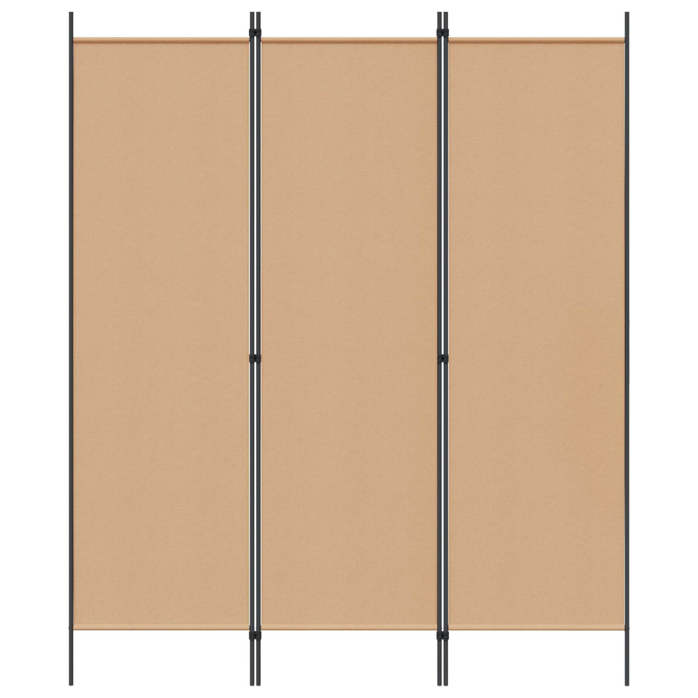 Produktbild för 3-panelers rumskärm Beige 150 x 180 cm Tyg