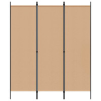 Produktbild för 3-panelers rumskärm Beige 150 x 180 cm Tyg