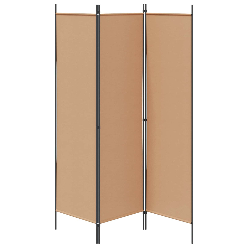 Produktbild för 3-panelers rumskärm Beige 150 x 180 cm Tyg