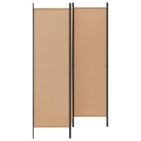 Produktbild för 4-panelig rumsavskiljare Beige 200 x 180 cm Tyg