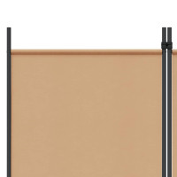 Produktbild för 5-panel rumsavskiljare Beige 250 x 180 cm Tyg