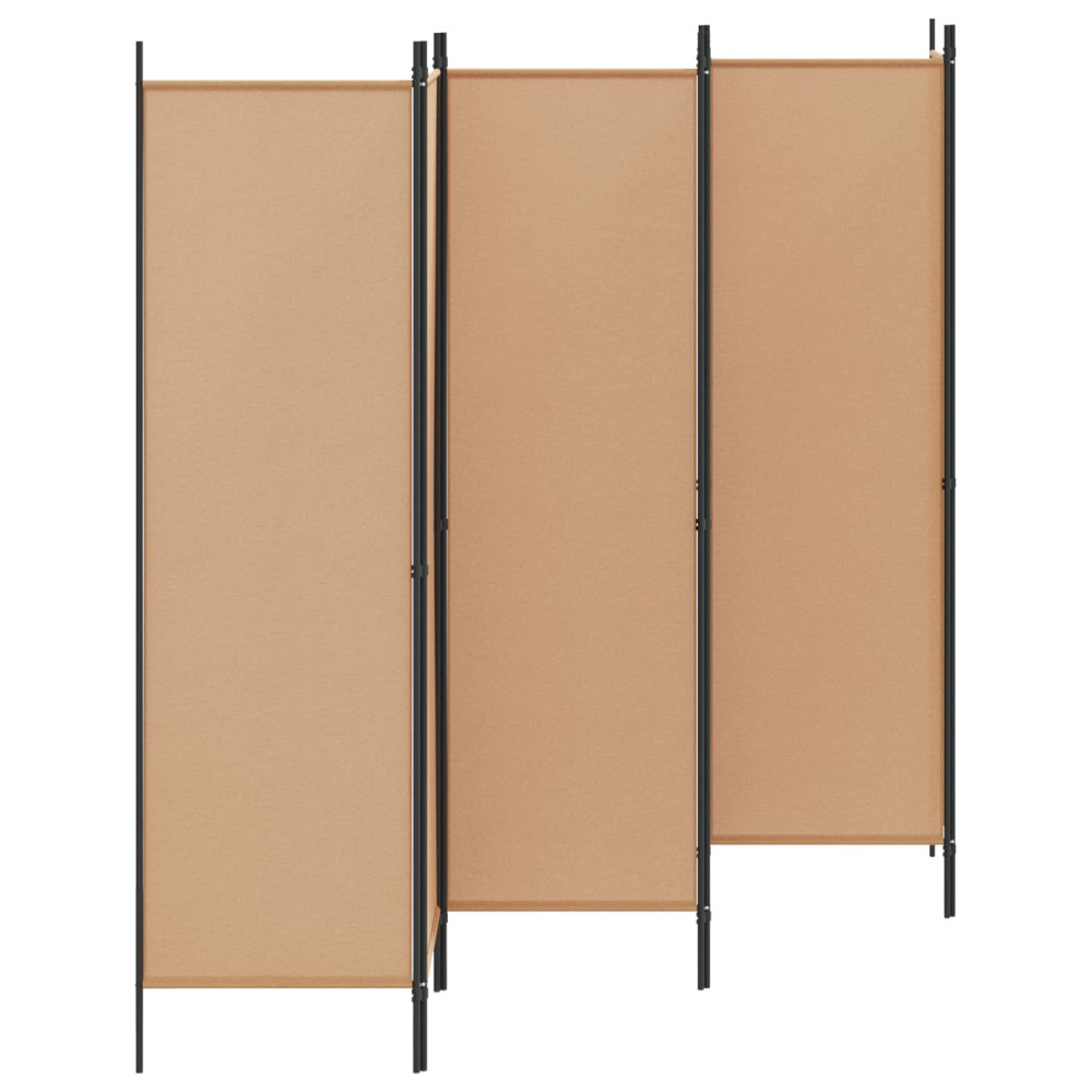 Produktbild för 6-panelers rumsavdelare Beige 300 x 180 cm Tyg