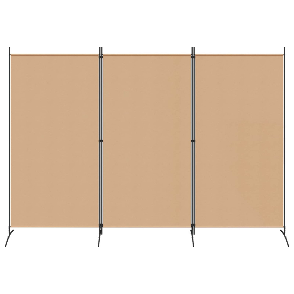 Produktbild för 3-panelers rumsavdelare Beige 260 x 180 cm Tyg