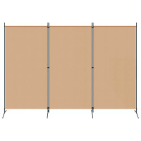 Produktbild för 3-panelers rumsavdelare Beige 260 x 180 cm Tyg