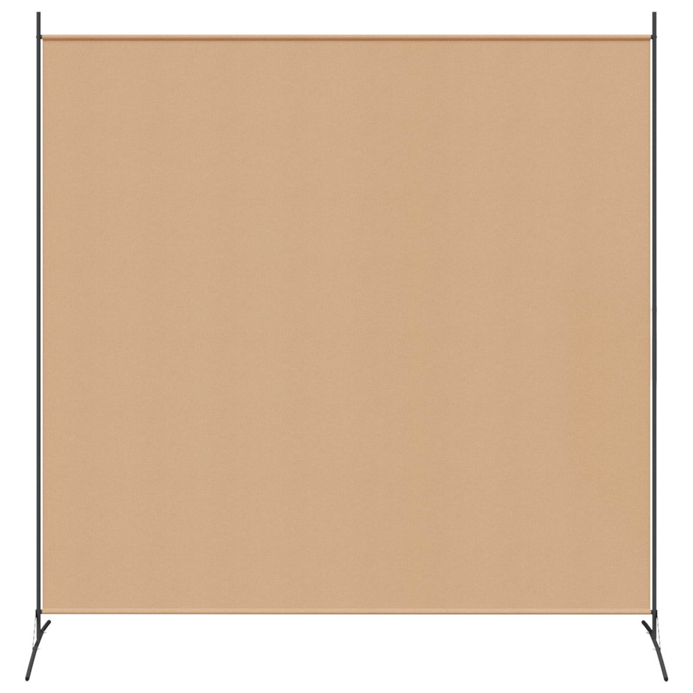 Produktbild för Singelpanel rumsavdelare Beige 175 x 180 cm Tyg