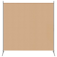 Produktbild för Singelpanel rumsavdelare Beige 175 x 180 cm Tyg