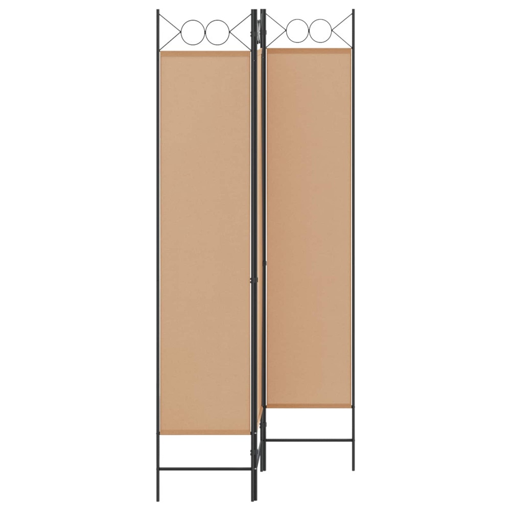 Produktbild för 3-panelers rumsavdelare Beige 120 x 200 cm Tyg