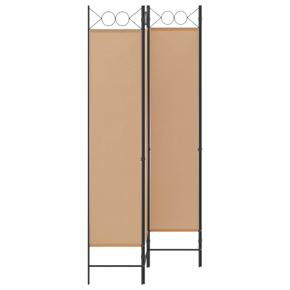 Produktbild för 4-panelig rumsavskiljare Beige 160 x 200 cm Tyg