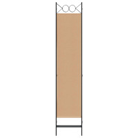 Produktbild för 4-panelig rumsavskiljare Beige 160 x 200 cm Tyg