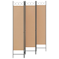 Produktbild för 5-panel rumsavskiljare Beige 200 x 200 cm Tyg