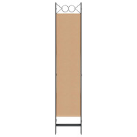 Produktbild för 5-panel rumsavskiljare Beige 200 x 200 cm Tyg