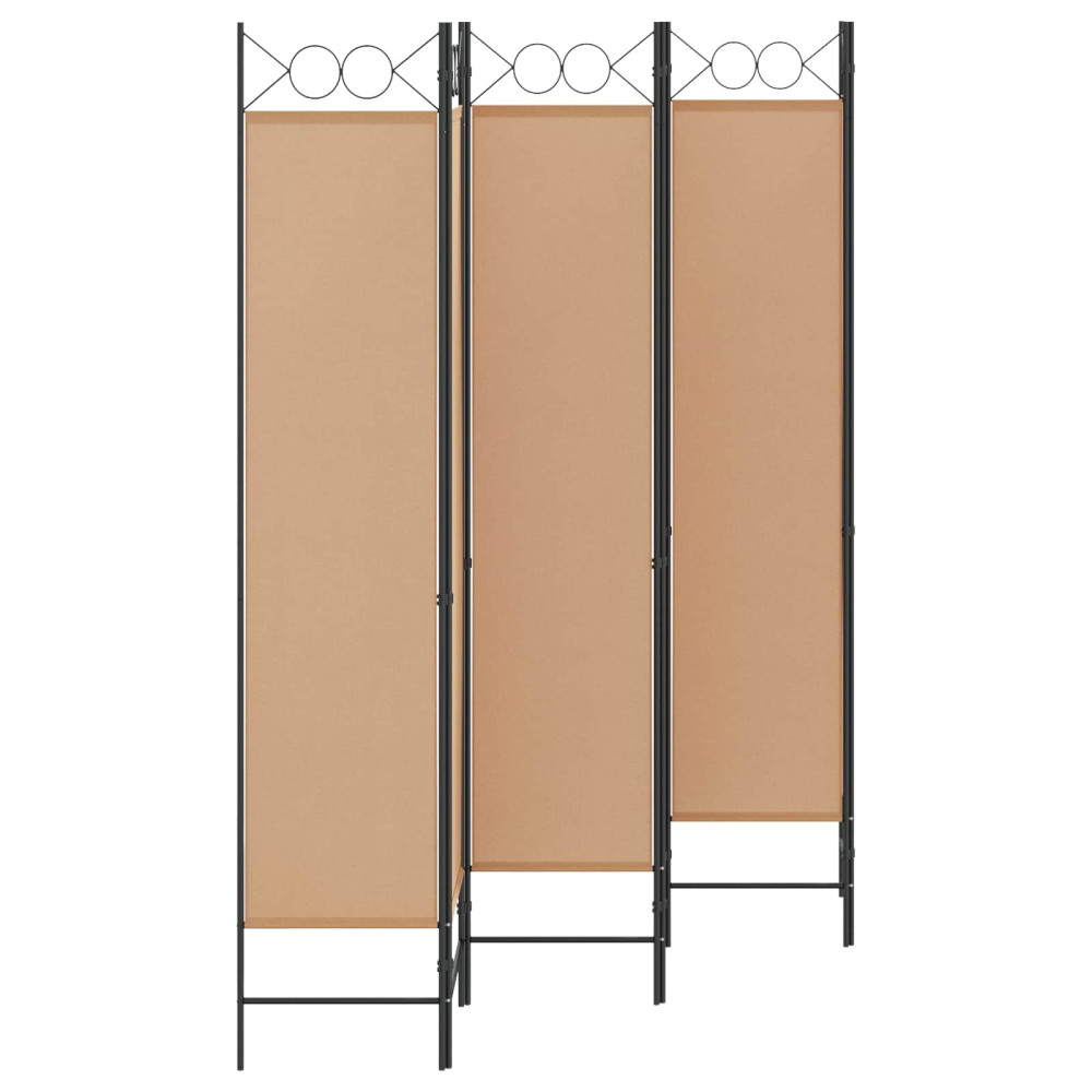 Produktbild för 6-panelers rumsavdelare Beige 240 x 200 cm Tyg