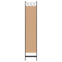 Produktbild för 6-panelers rumsavdelare Beige 240 x 200 cm Tyg