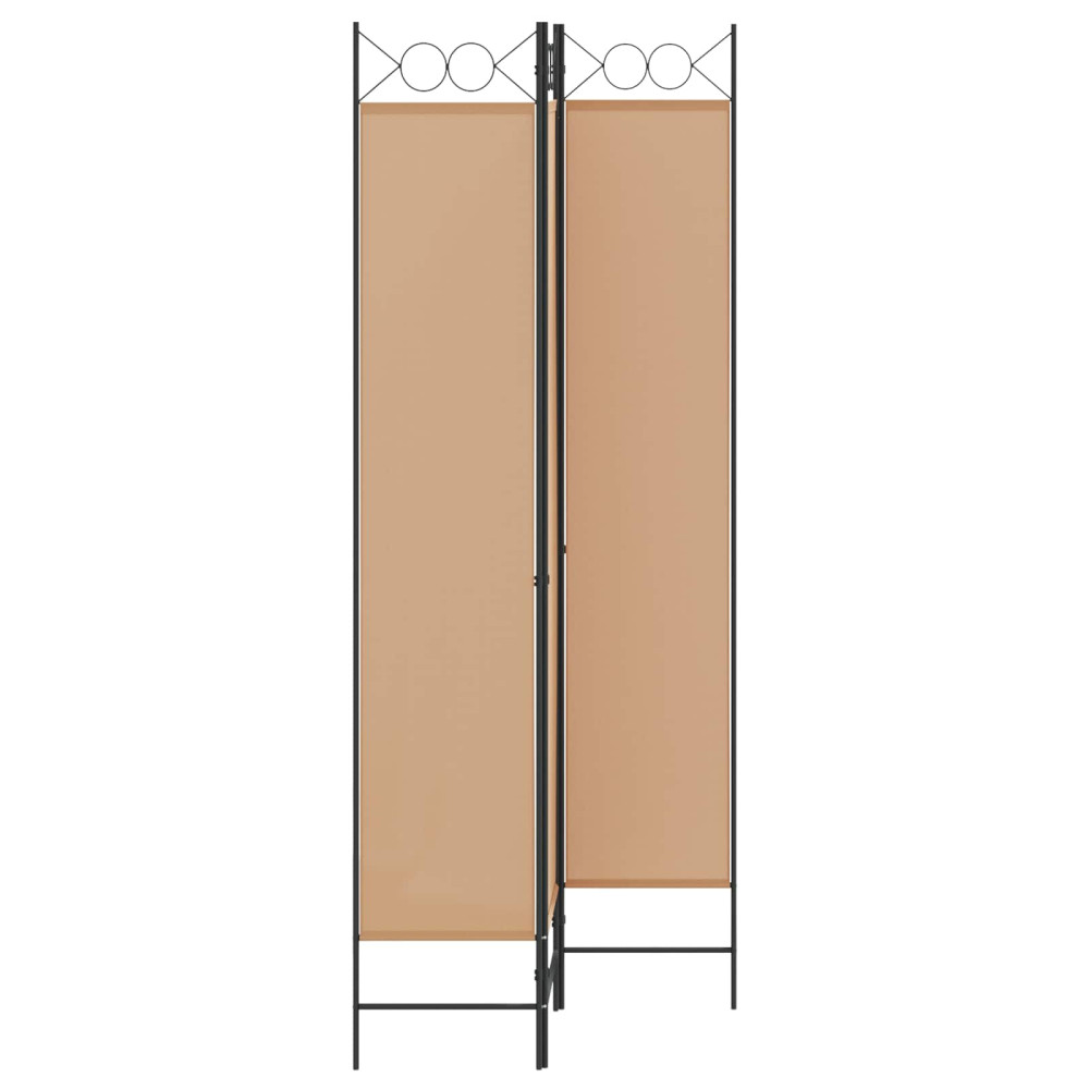 Produktbild för 3-panelers rumsavdelare Beige 120 x 220 cm Tyg