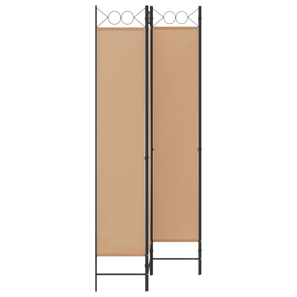Produktbild för 4-panelig rumsavskiljare Beige 160 x 220 cm Tyg