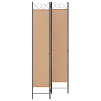Produktbild för 4-panelig rumsavskiljare Beige 160 x 220 cm Tyg