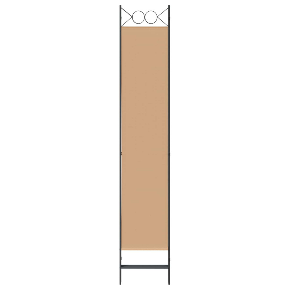 Produktbild för 4-panelig rumsavskiljare Beige 160 x 220 cm Tyg