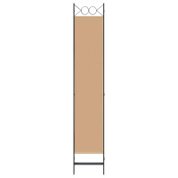 Produktbild för 4-panelig rumsavskiljare Beige 160 x 220 cm Tyg