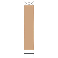 Produktbild för 5-panel rumsavskiljare Beige 200 x 220 cm Tyg
