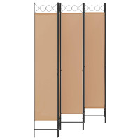 Produktbild för 6-panelers rumsavdelare Beige 240 x 220 cm Tyg