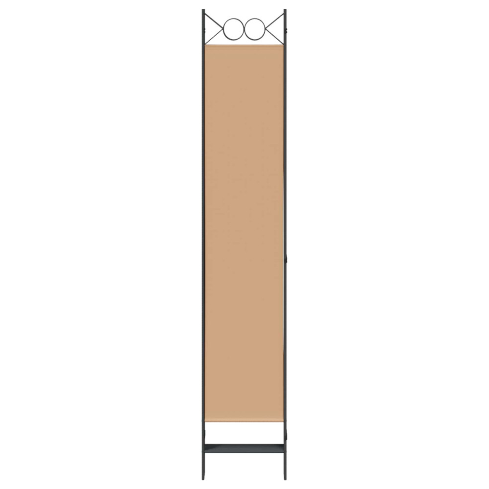 Produktbild för 6-panelers rumsavdelare Beige 240 x 220 cm Tyg