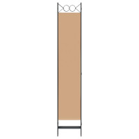Produktbild för 6-panelers rumsavdelare Beige 240 x 220 cm Tyg