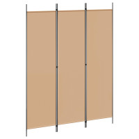 Produktbild för 3-panelers rumsavdelare Beige 150 x 200 cm Tyg