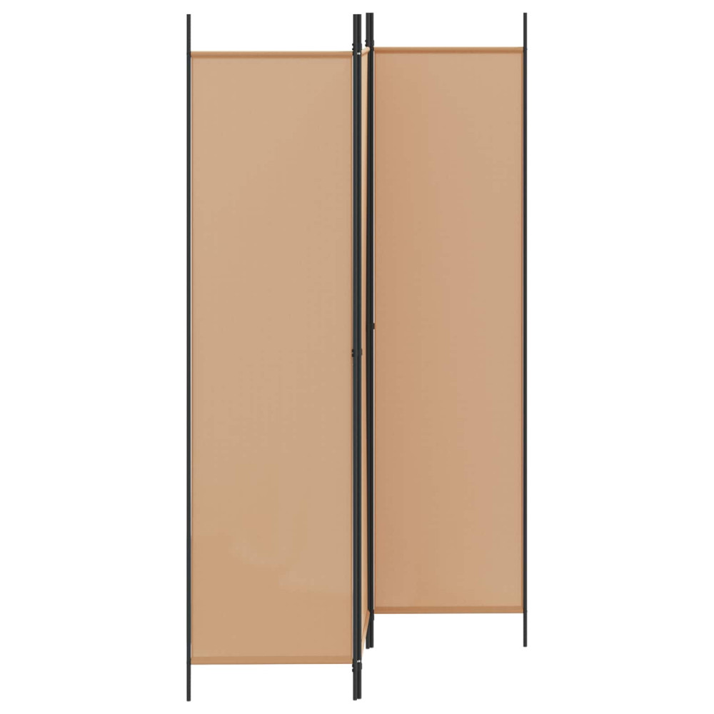 Produktbild för 3-panelers rumsavdelare Beige 150 x 200 cm Tyg