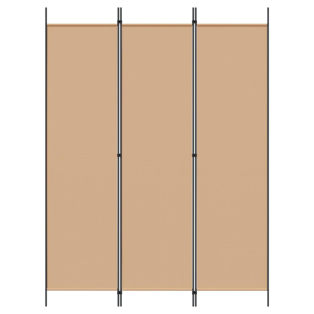 Produktbild för 3-panelers rumsavdelare Beige 150 x 200 cm Tyg