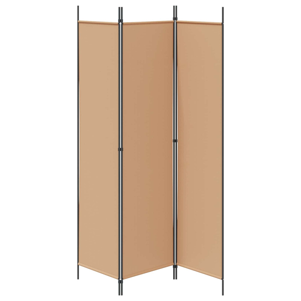 Produktbild för 3-panelers rumsavdelare Beige 150 x 200 cm Tyg