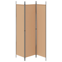 Produktbild för 3-panelers rumsavdelare Beige 150 x 200 cm Tyg