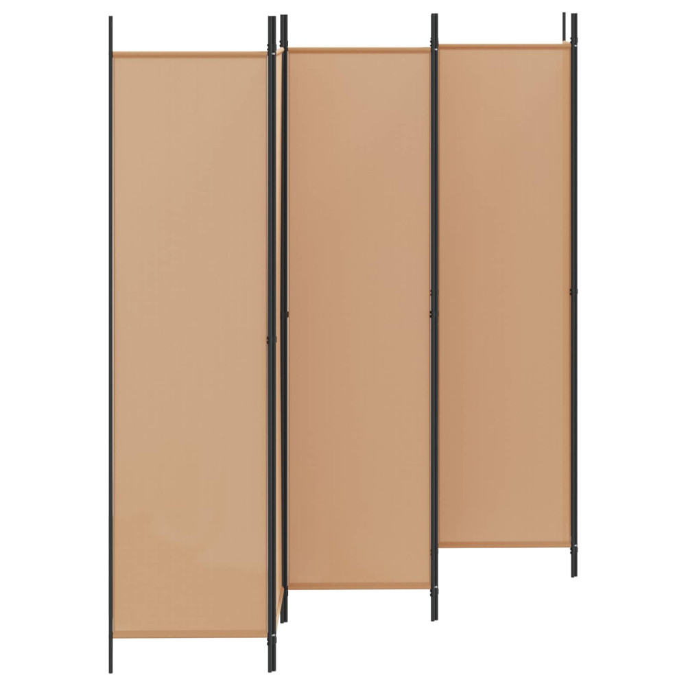 Produktbild för 6-panelers rumsavdelare Beige 300 x 200 cm Tyg