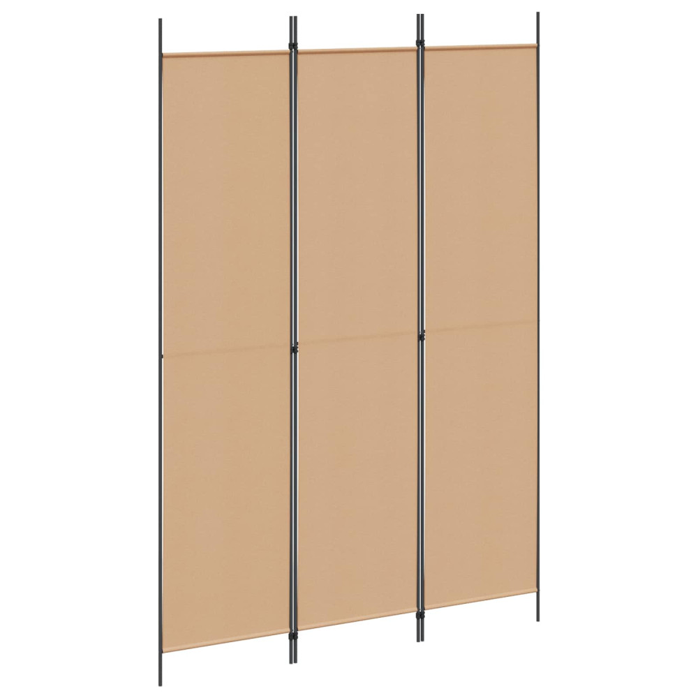 Produktbild för 3-panelers rumsavdelare Beige 150 x 220 cm Tyg