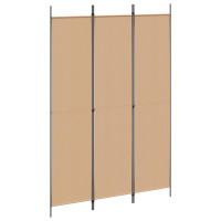 Produktbild för 3-panelers rumsavdelare Beige 150 x 220 cm Tyg