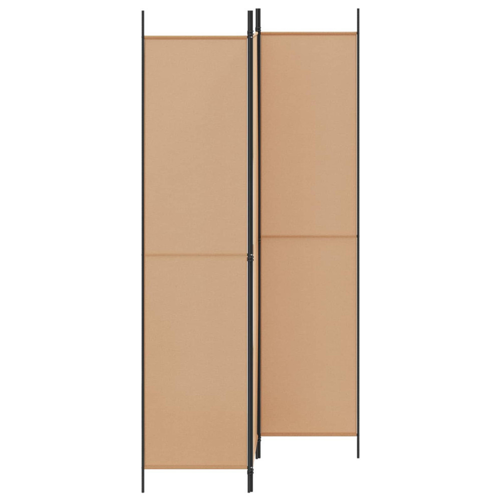 Produktbild för 3-panelers rumsavdelare Beige 150 x 220 cm Tyg