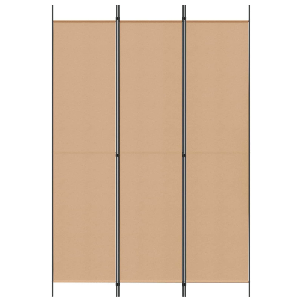 Produktbild för 3-panelers rumsavdelare Beige 150 x 220 cm Tyg